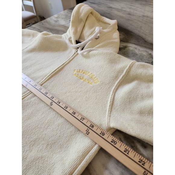 Dauphin Island Alabama Full Zip Hoodie Sweatshirt Butter Yellow Small - Picture 8 of 9